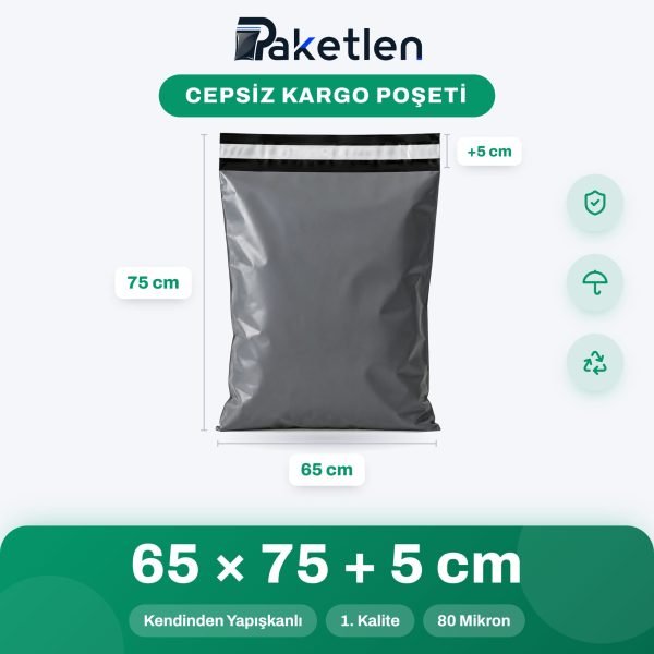 Cepsiz Kargo Poşeti 65x75+5 cm