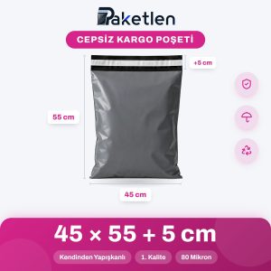 Cepsiz Kargo Poşeti 45×55+5 cm