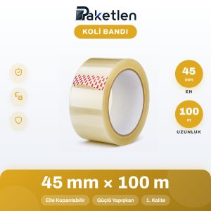 Koli Bandı Şeffaf 45mm x 100m
