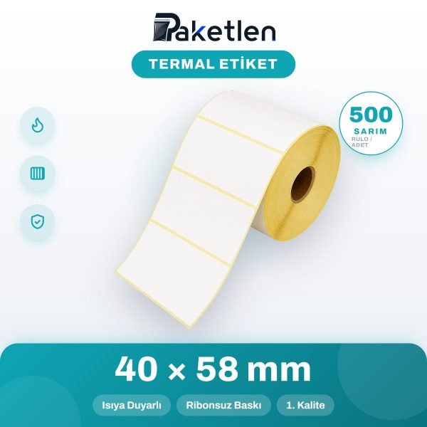 Termal Etiket 40x58 mm